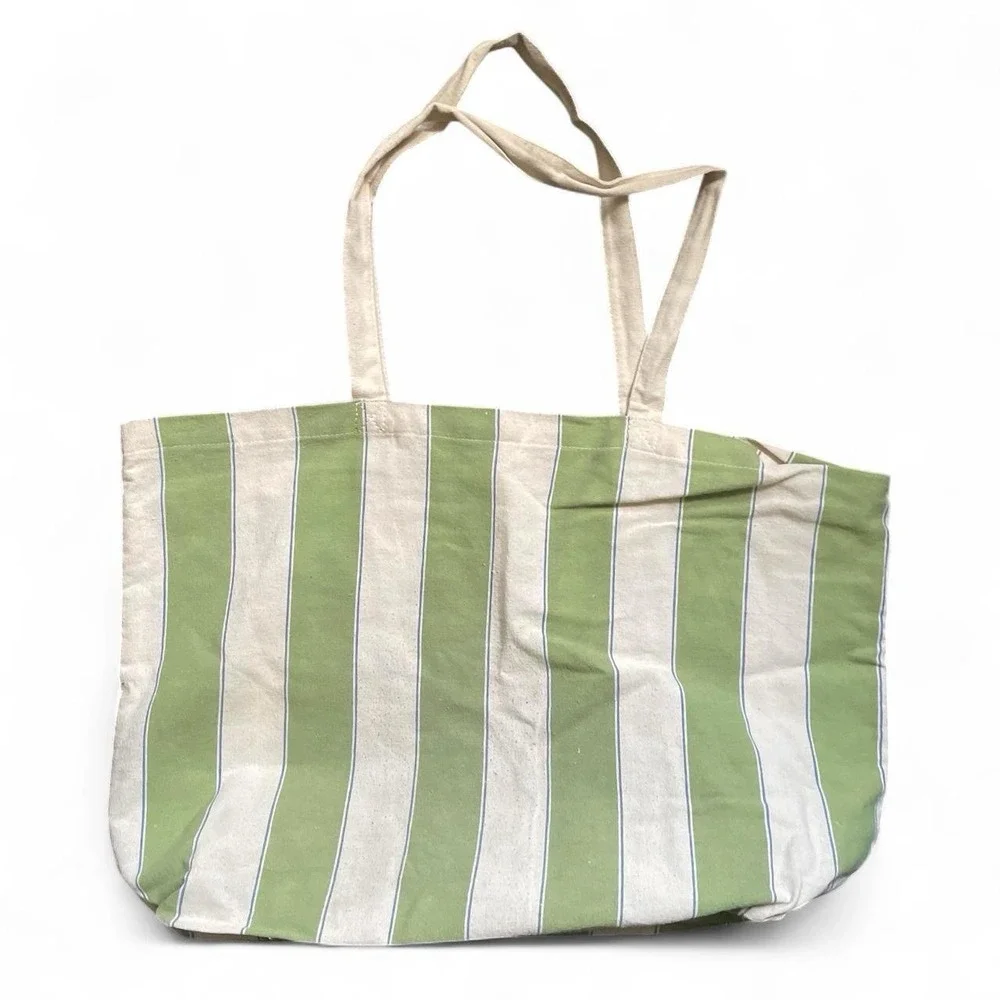 Sezane Cream and Green 
